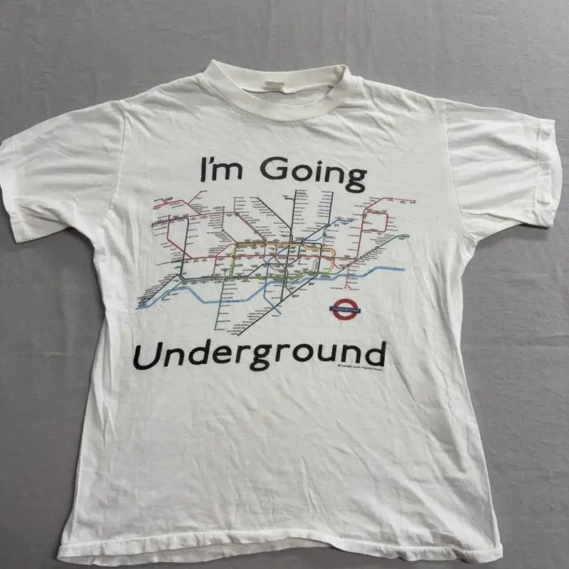 Vintage London Undeground T Shirt I'M Going Underground