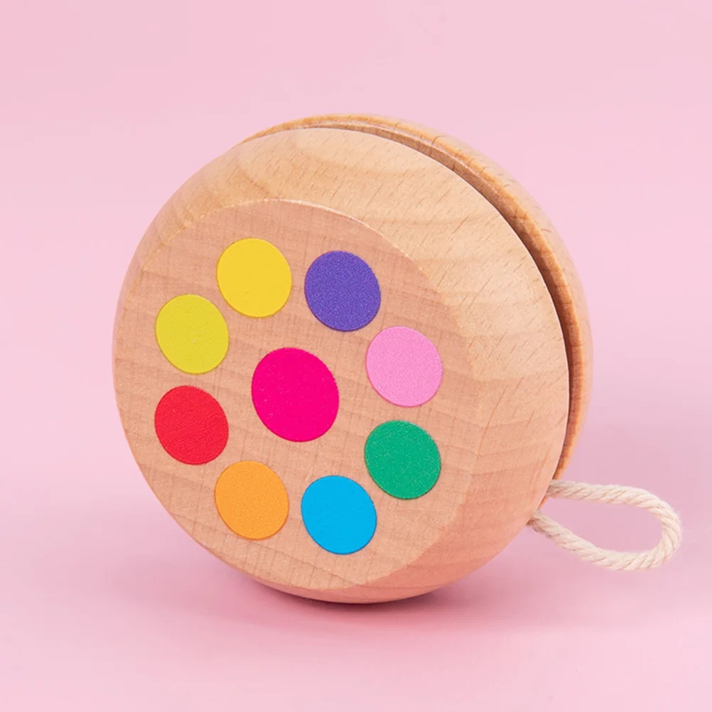 

Beech Yo-yo Outdoor Toys for Kids Chinese Yoyo Wooden Ball Cartoon Yo-yos Toddler