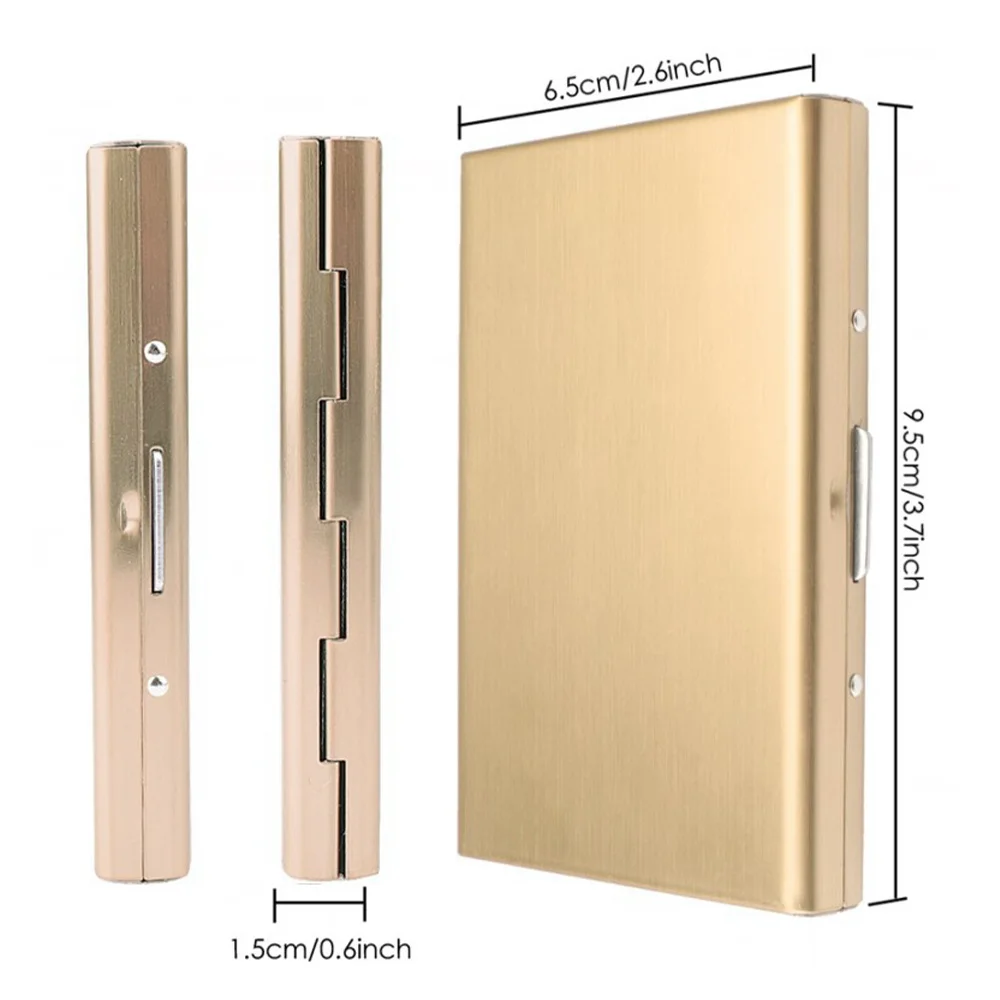 NFC Card Reader Lock Men's Bank Card Credit Cards Metal Protective Case Anti Theft Swipe Card Window Series Metal Protective Box