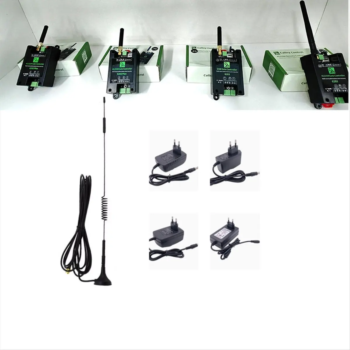

(A32M) GSM 2G Access Controller Remote Control Gate Opener Remote On/Off Relay Switch for Access Control Garage Door US Plug