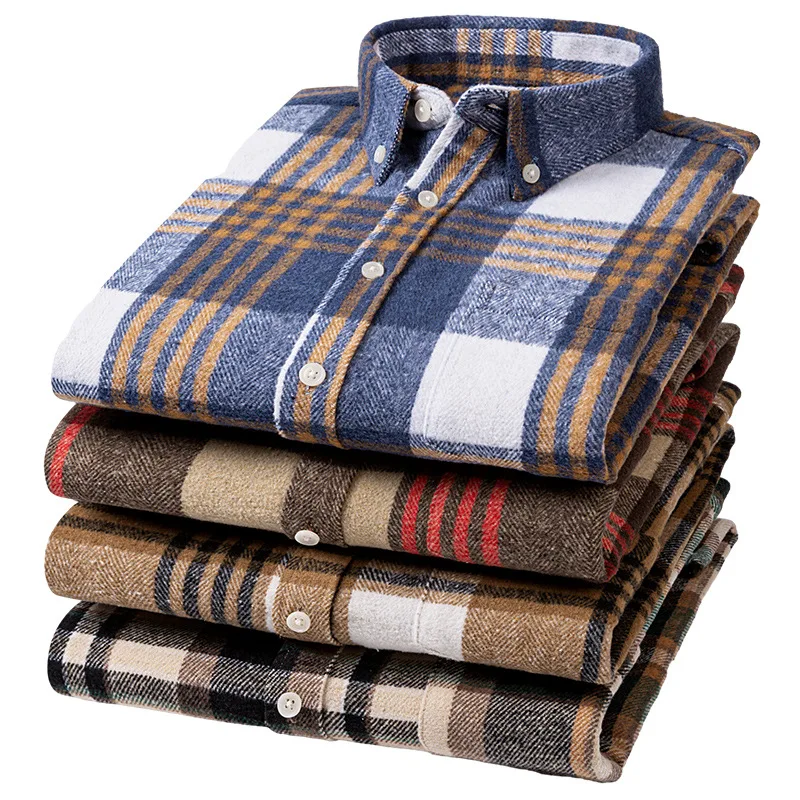 camisas de lino y algodón estampadas camisa manga larga hombre men clothes roupas masculinas 2024 Bigsize men\'s clothing shirts