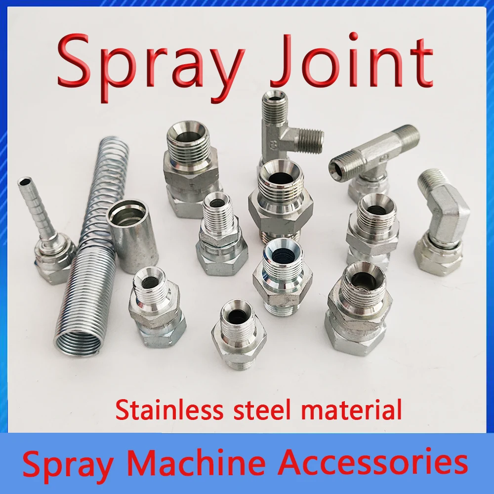 

304 Stainless Pipe Fitting Connector Coupler Water Oil Air Thread Adapter Tee Union Conversion Head Airless Spray Gun Adapter