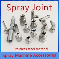 304 Stainless Pipe Fitting Connector Coupler Water Oil Air Thread Adapter Tee Union Conversion Head Airless Spray Gun Adapter