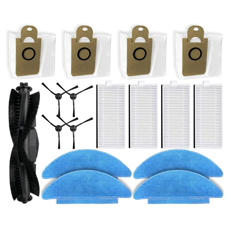 Top Sale For Robojet X-One 2 Pro Parts Accessories Main Side Brush Hepa Filter Mop Cloth Dust Bag