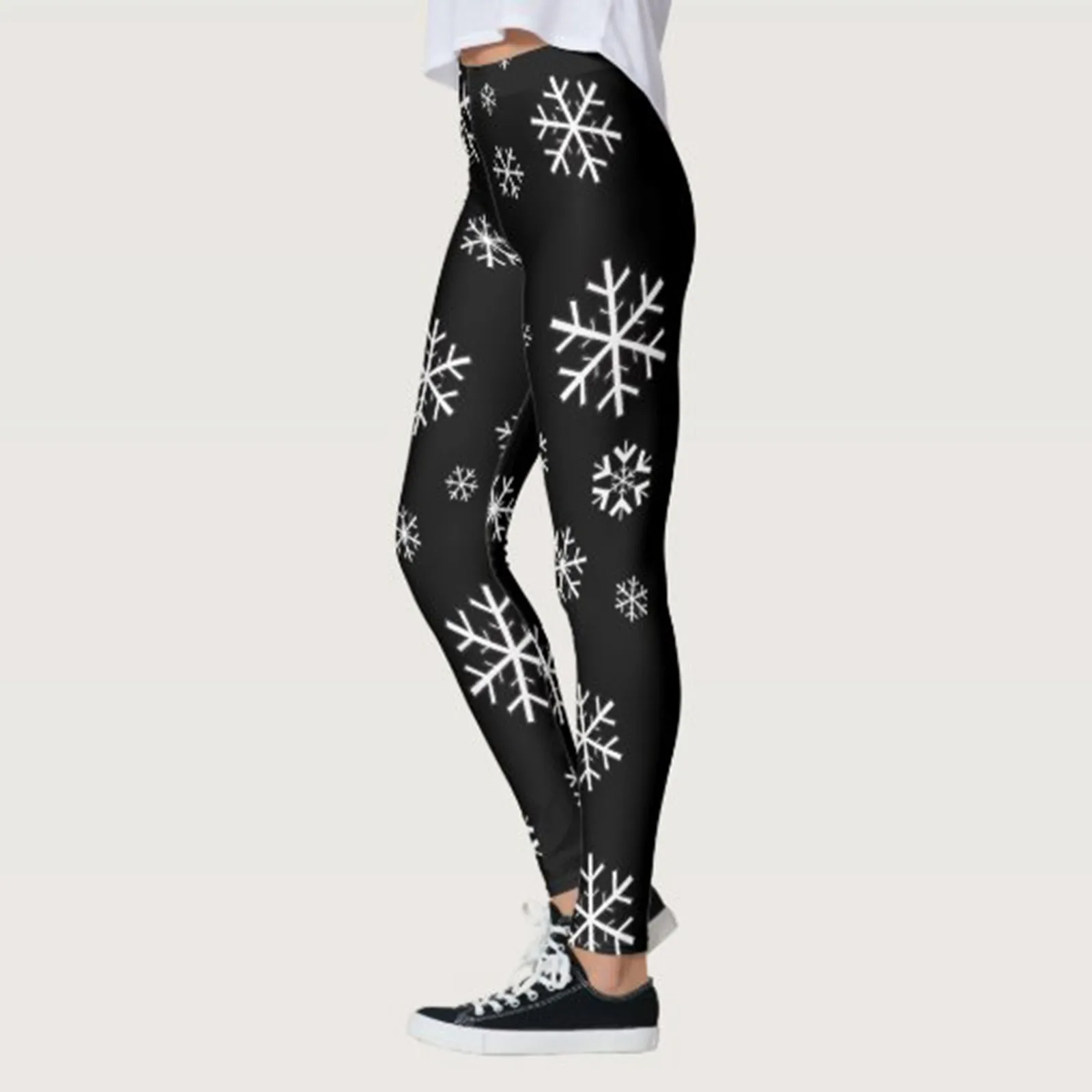 

Women's Yoga Printed Pants Leggings High Waist Workout Running Sports Tights Womens Loose retchy Casual Christmas Trouser