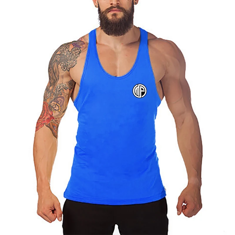 

Men Fashion Racer Back Suspenders Tank Top Gym Bodybuilding Fitness Cotton Sport Shirt Summer Breathable Sleeveless Cool Singlet