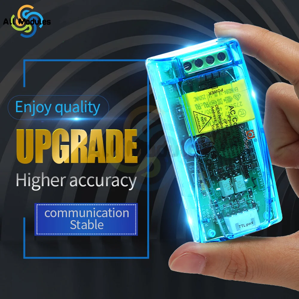 100A 10A PZEM-004T Digital Multifunction Meter Watt Power Volt Amp Current Test Module Communication Box CT+TLL to USB cable
