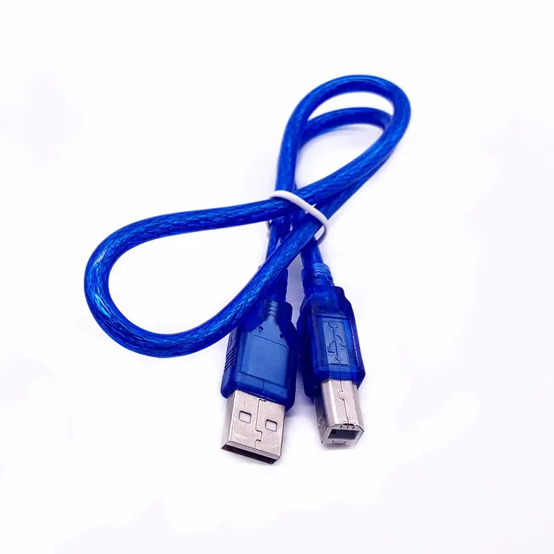 50cm USB 2.0 Type A Male To B Male Printer Cable Extension Cord Converter for Computer/PC/Laptop Printers