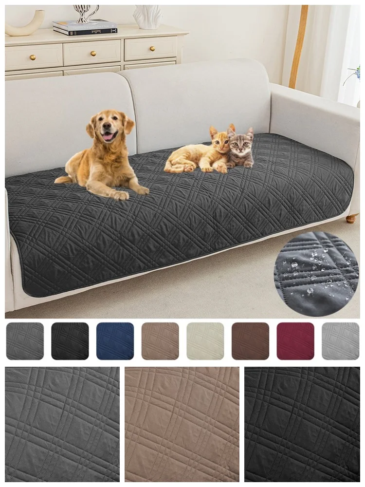 1PC Anti-vuil Plaid Huisdieren Sofa Seat Cover Antislip Katten Honden Bed Matras Anti-kat Kras L bank Pads Hoes Woonkamer - afbeelding 2