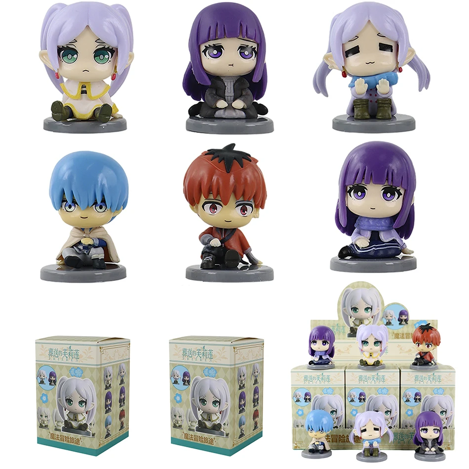 

Frieren: Beyond Journey's End Anime Figure Frieren Himmel Fern Stark Q Version Blind Box Statue Model Ornament Surprise Gift Box
