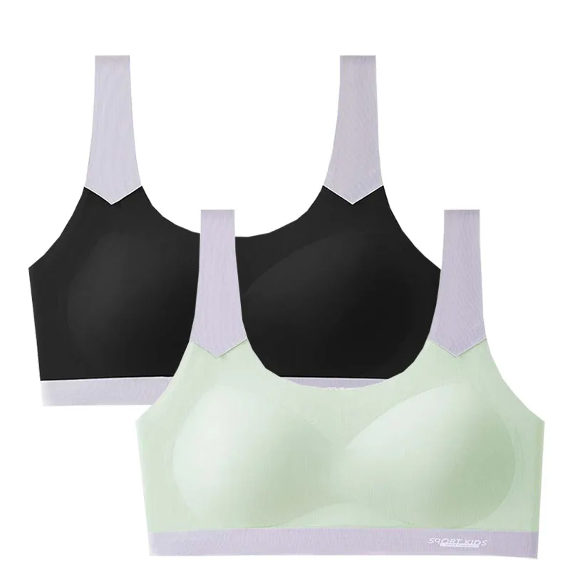 1pcs Thin Girls Training Bras Student Vest Underwears Children Bralette Adolescent Breathable Tops Teenager Kid Sport Bras M-2XL view 5