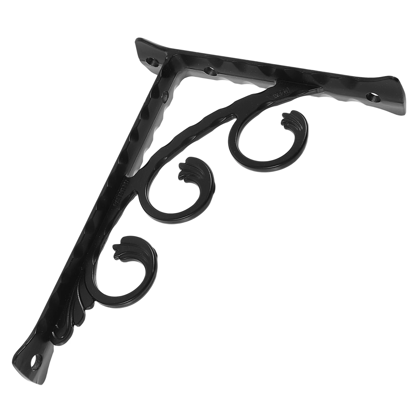 Staffa per mensola a muro triangolare da 120x150 mm, metallo resistente per montaggio su legno, ripiani pratici e durevoli, staffa per uso in giardino domestico