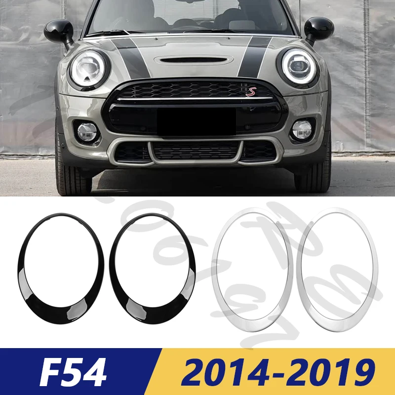 

Для 2014-2019 F54 BMW Mini Clubman, накладка на фару, кольцо, лицевая панель, хромированная черная 51137351371 51137351372 51138739497 51138739498