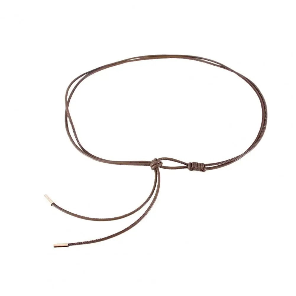 

Женский ремень из искусственной кожи, универсальный завязанный дизайн, регулируемый пояс, рубашка, платье, топы, аксессуары Пояс для талии