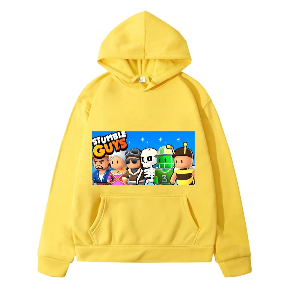 

Stumble Guys kids clothes girls Autumn Fleece Sweatshirt boys anime hoodie y2k sudadera Casual pullover Print Jacket Hoodies