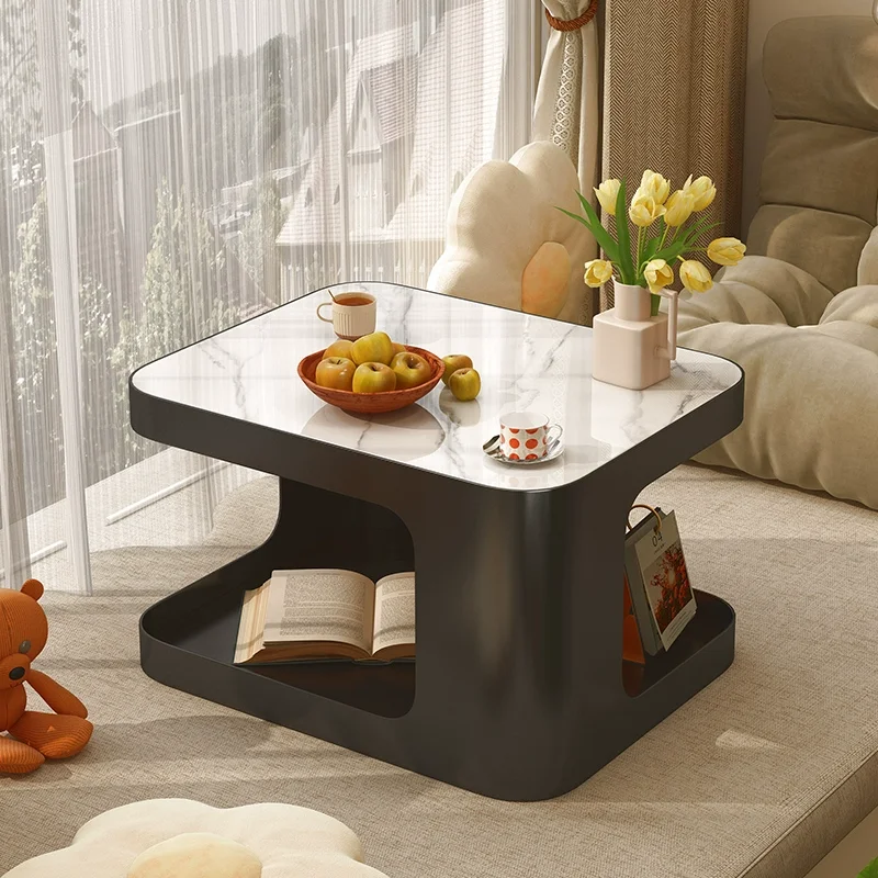 

Nordic Cream Bedroom Desk Metal Frame Window Table Creative Lift-Top Storage Ottoman Japanese Style Tea Table for Bay Window
