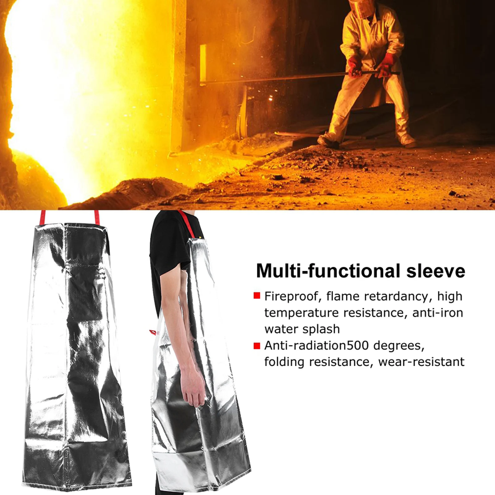 ZK40 500° Heat Insulation Anti fire Anti scalding High Temperature Resistant Anti radiation Apron