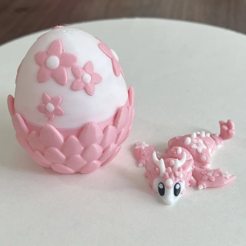 بيض التنين الصغير ثلاثية الأبعاد مطبوعة رائعة بتلات التنين الطائر مجموعة بيض التنين الديكور عيد الفصح الحلي مفاجأة هدايا عيد الميلاد #5
