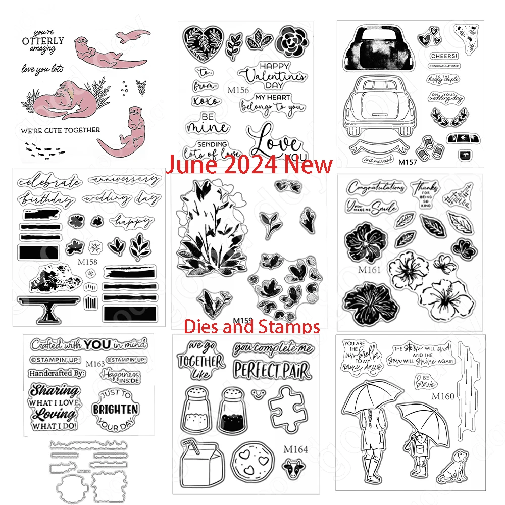 Christmas Metal Cutting Die and Clear Stamp Set for DIY Making Birthday Cards, Perfect Art Crafts Christmas Scrapbook 2024 New!