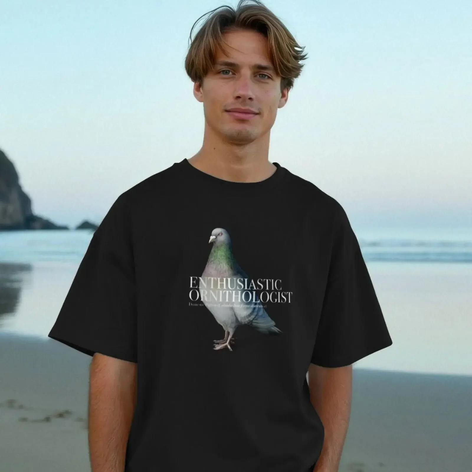 Pigeon Enthusiastic Ornithologist Oversized T Shirt vintage Washed Stylish designer clothes Versatile graphic homme Comfortable
