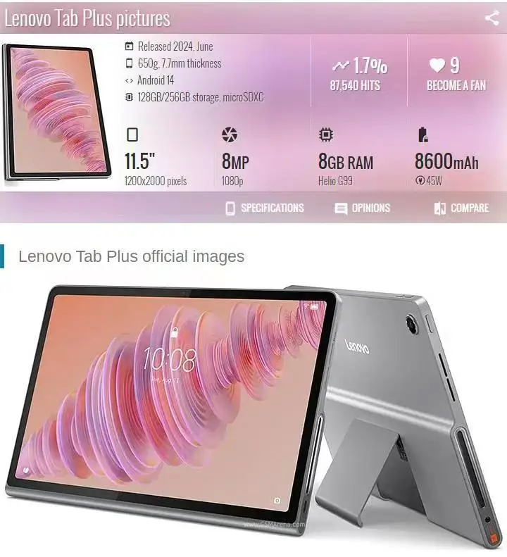 Berg Etui Lenovo Tab Plus 2024 Tb351Fu 11.5 Granatowy Berg Etui Lenovo Tab Plus 2024 Tb351Fu 11.5 Granatowy