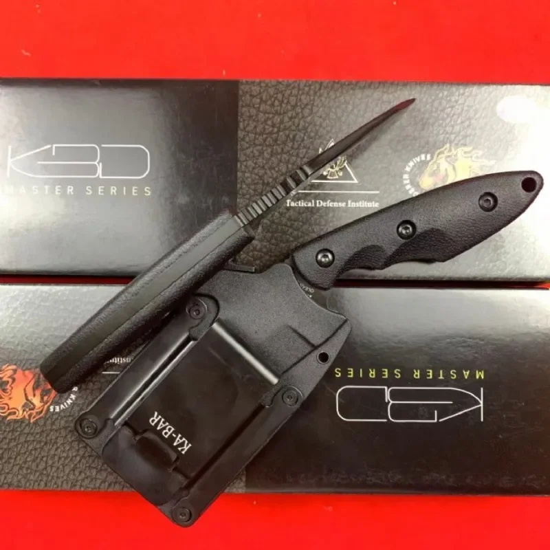 TDIHinderer Hinderance 고정 Balde 칼 (칼집 포함) 1095 고 탄소강 블레이드 야외 캠핑 칼 생존 도구