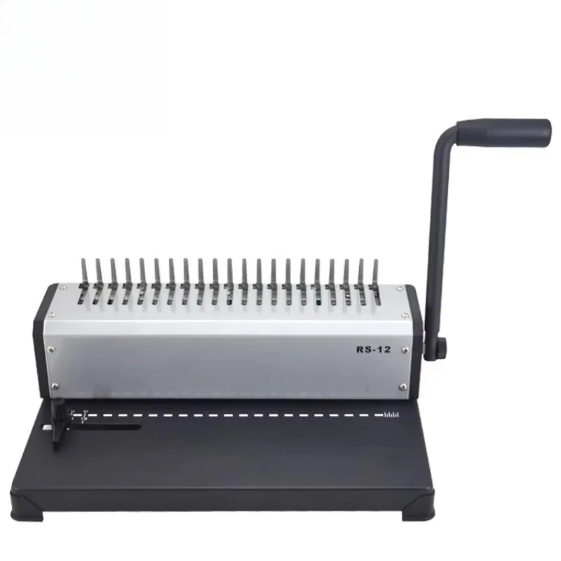 Factory Comb Binder Rayson RS-12 A3A4 21 Holes Office Comb Book Binding Machine