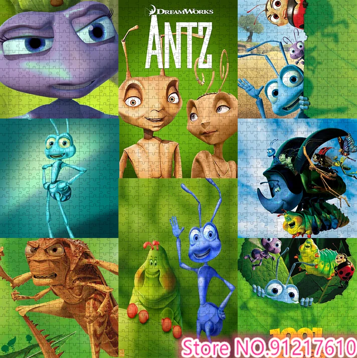 

1000 Piece Puzzle Animation Movie Bug Crisis Puzzle Adventure Children's Brain Burning Game Puzzle Gift Preferred