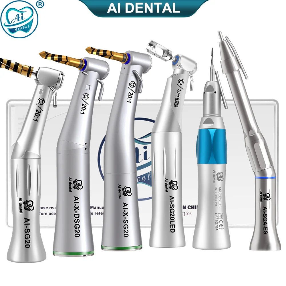 Dental Implant handpiece external water spray surgical burs contra angle hand piece without fiber optic