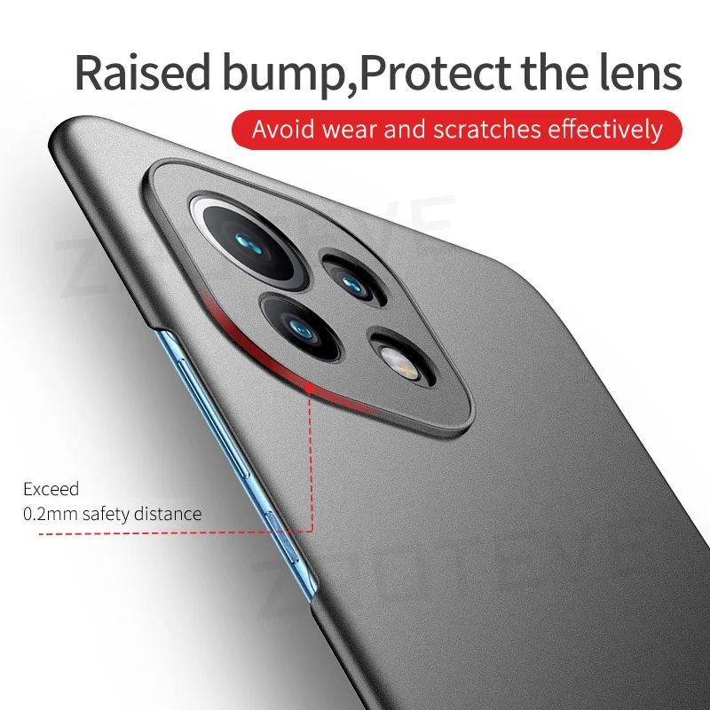 Mi11 Lite Case Zroteve Slim Hard PC Matte Cover For Xiaomi Mi 11 T 12 X 12T 12X 11i 11T Pro Xiomi Mi12 Mi12X Mi12T Mi11T Cases