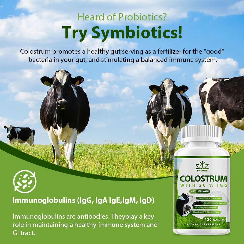 Grass Fed Colostrum Powder Supplement 25% IgG Promotes Intestinal Health,Exercise Performance,Healthy Iron Levels-Immune Support