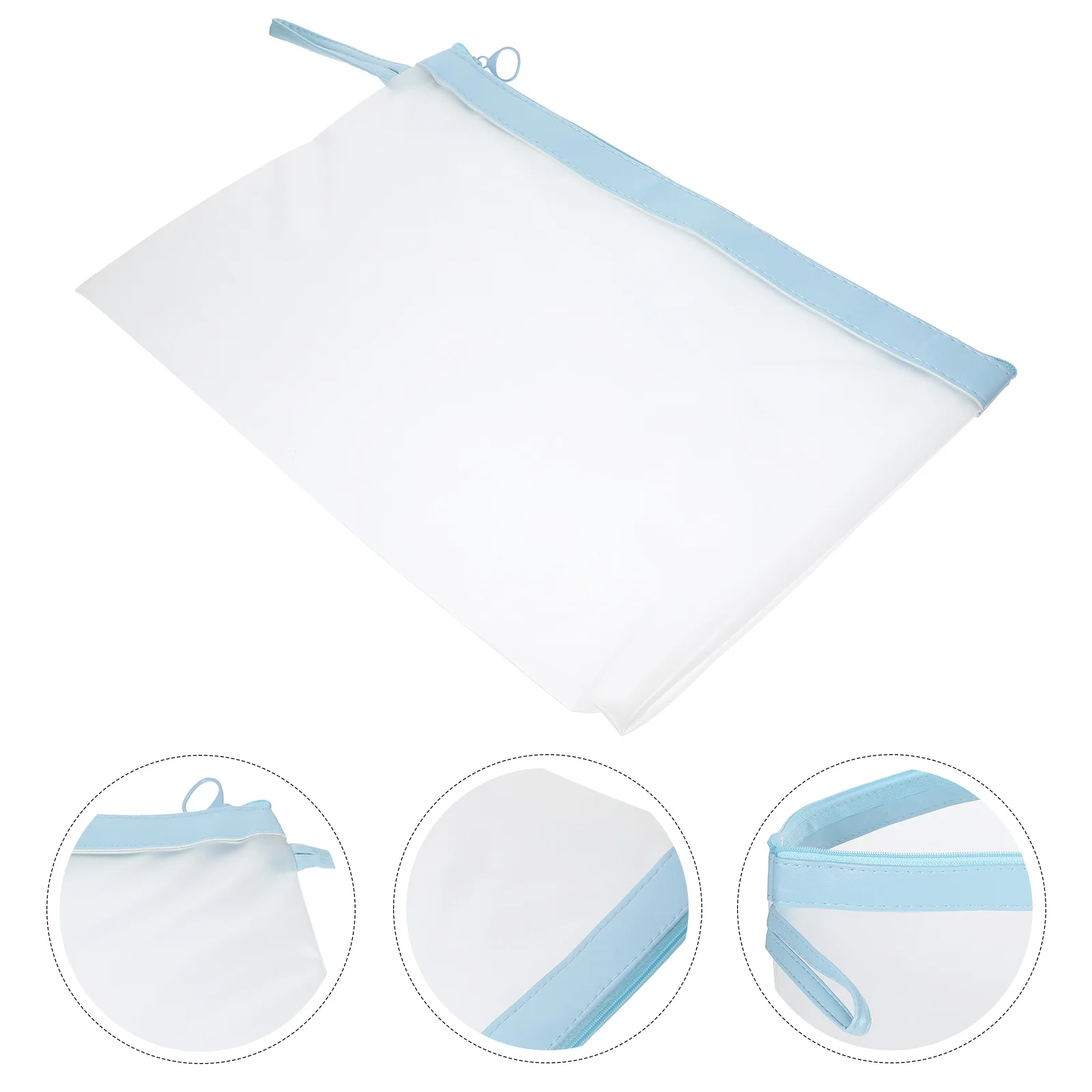 

1Pcs Waterproof File Bag Lightweight Premium Material Office Document Organizer Zipper Closure A4 Size Stationery Pouch