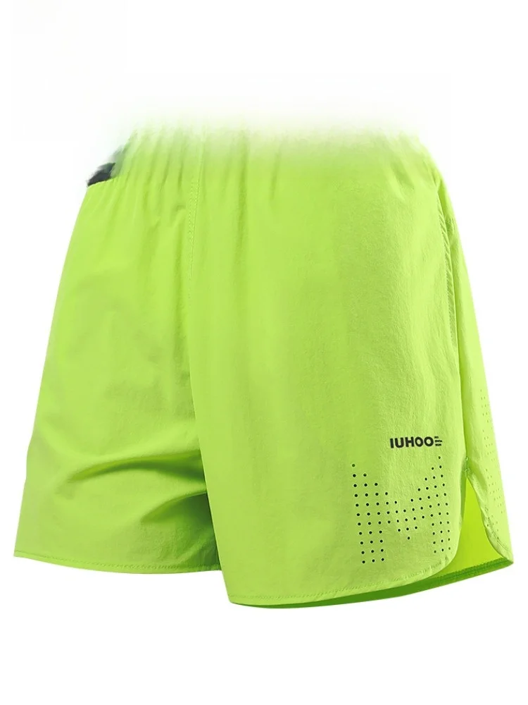 

Paul Men's Summer Ice Silk orts Casual Beach Pants Thin Soft Qui Dry Elastic Fitn Straight Leg mid Waist Youth Faion