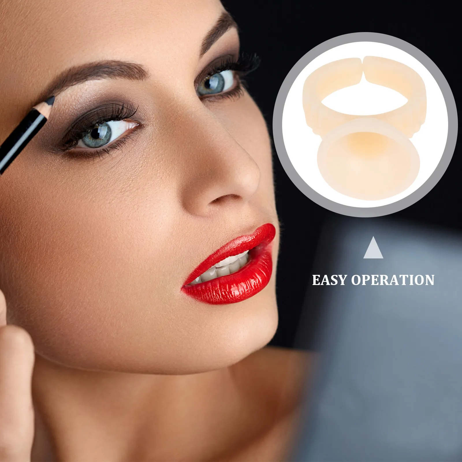 200Pcs Pigment Cups for Eyelash Extensions Glue Holder Set Ideal for Volume Blossom Technique Salon Beauty School DIY