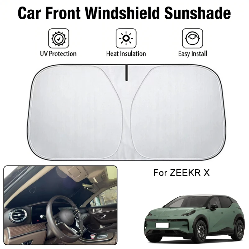 

Car Front Windshield Sunshade Cover For ZEEKR X UV Block Heat Insulation Auto Interior Sun Protection Accessories