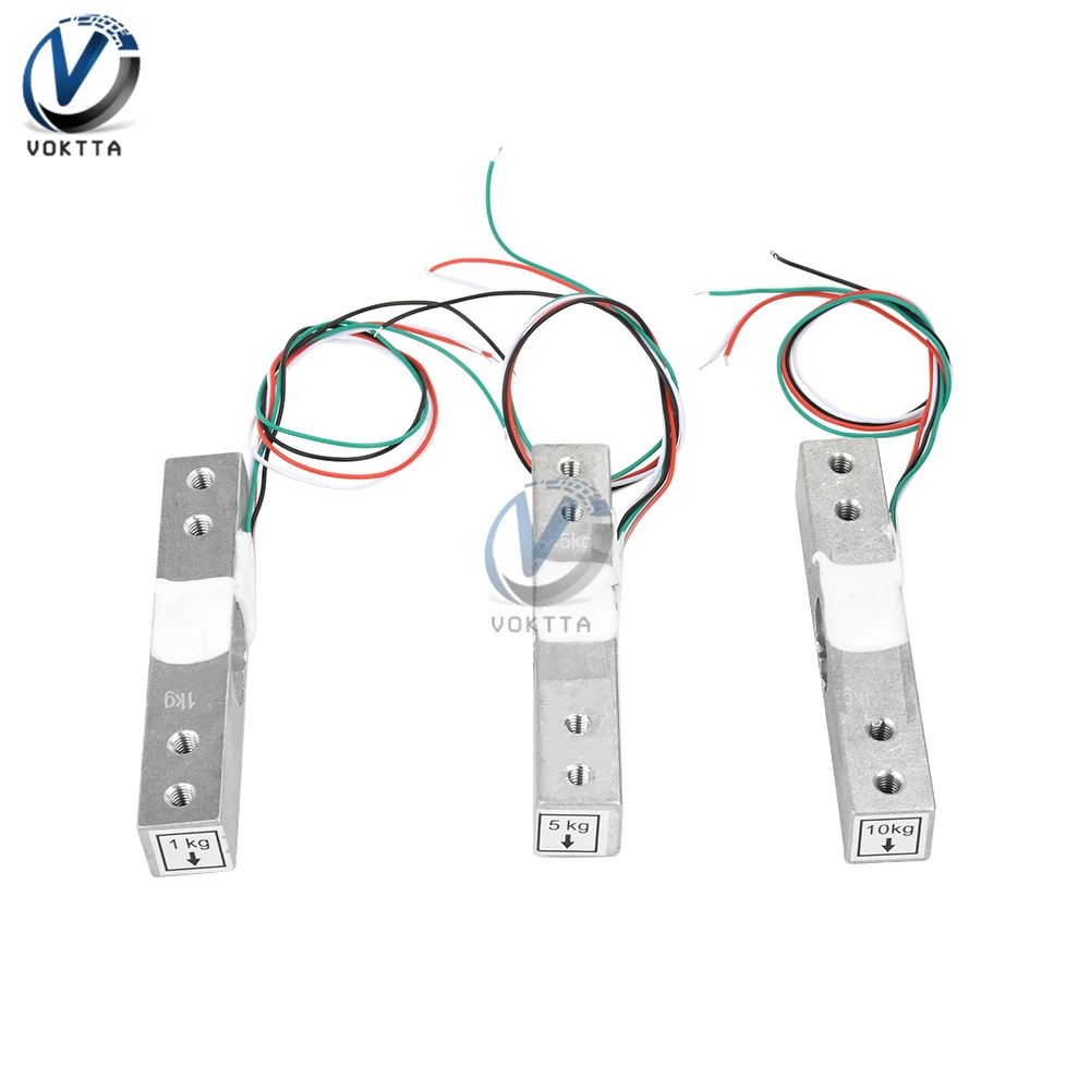 Célula de carga 1kg 2kg 3kg 5kg 10kg Sensor de peso de aleación de aluminio HX711 Módulo de sensor de presión de pesaje para báscula electrónica