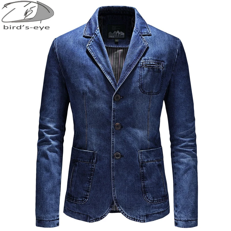 

Autumn/winter Jeans Jacket Blazers Cotton Casual Male Suit Outerwear Blue Coat Denim Clothing Male Blazer Masculino Jackets 4XL