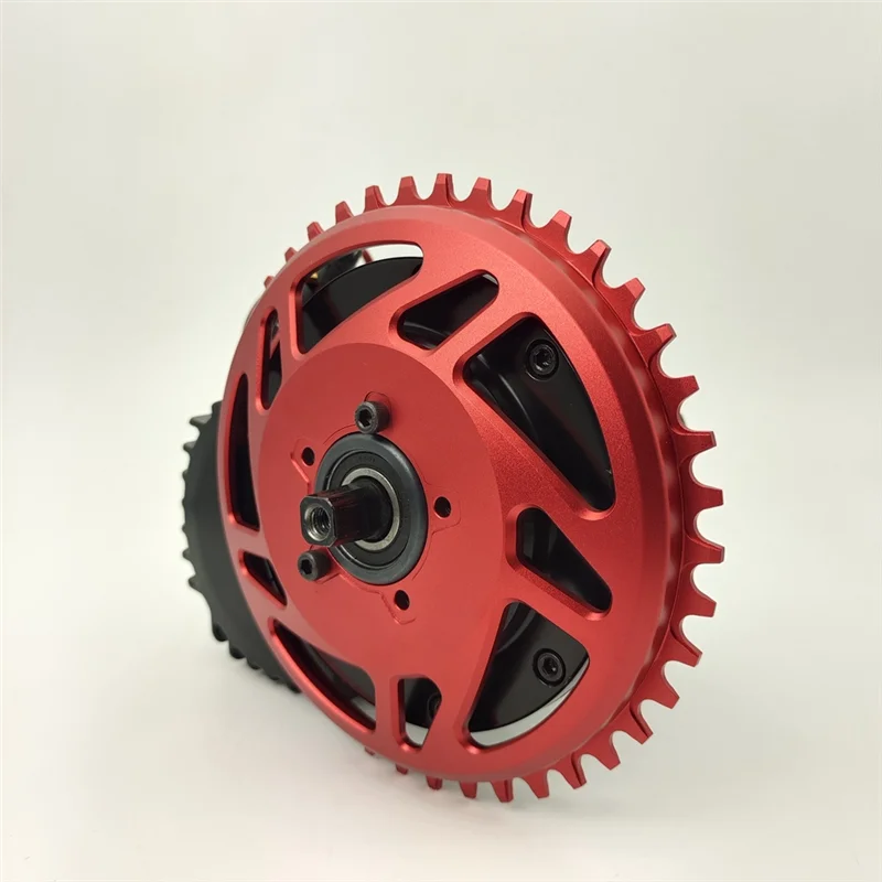 Chainring Sprocket 42T for Bafang BBSHD Mid Drive Motor Electric Bike Replacement Chainwheel Protector,Red