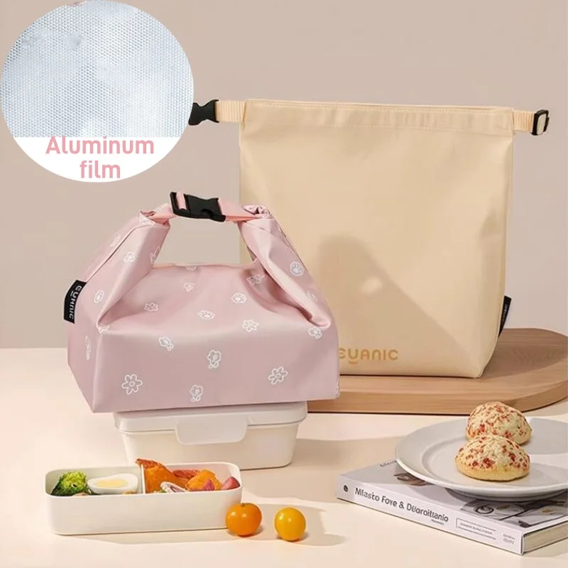 1 قطعة حزمة الغداء معزول بينتو حقيبة الألومنيوم احباط Lunchbox الجليد حقيبة المحمولة عشاء نزهة تخزين المواد الغذائية حقيبة يد #1