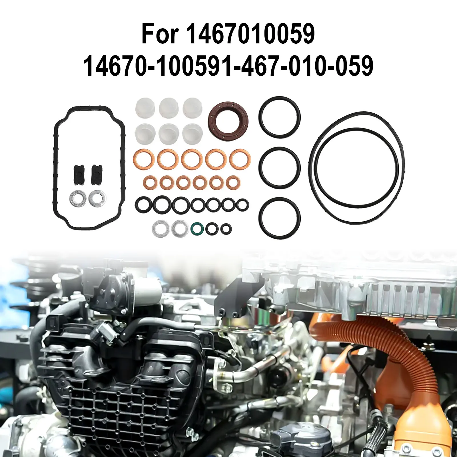 ل 14670-10059 ل 2500 3500 VE مجموعة المضخة النفاثة مضخة نفاثة إعادة بناء عدة لصيانة المحرك كما هو موضح في الصورة