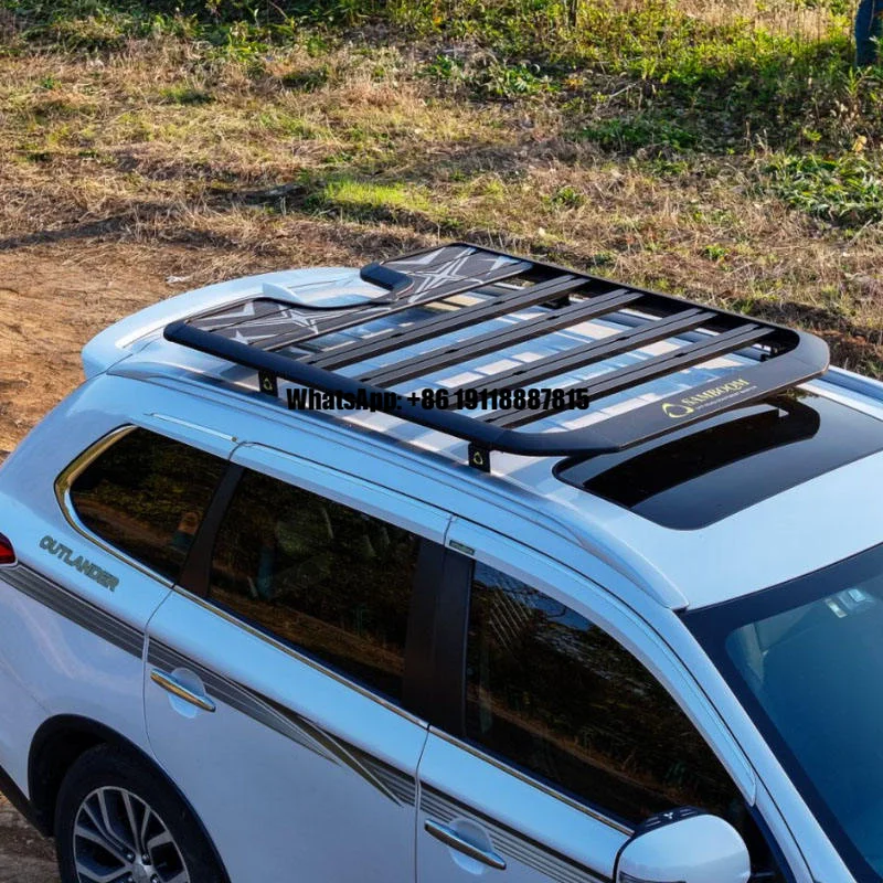 

Roof Rack Made High Quality Aluminum Alloy SAMBOQM Brand 210x110cm 100kg Load Capacity Black Easy Installation for Mitsubishi