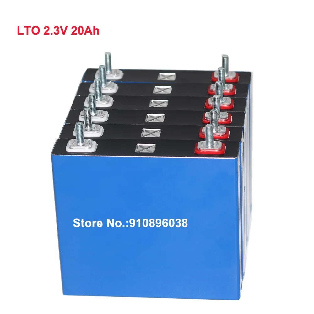 12PCS/Lot SCIB 2.3V 2.4V 20Ah LTO Battery Max Output 1200W 500A Discharge With Fast Charge Lifecycels 20000 Times