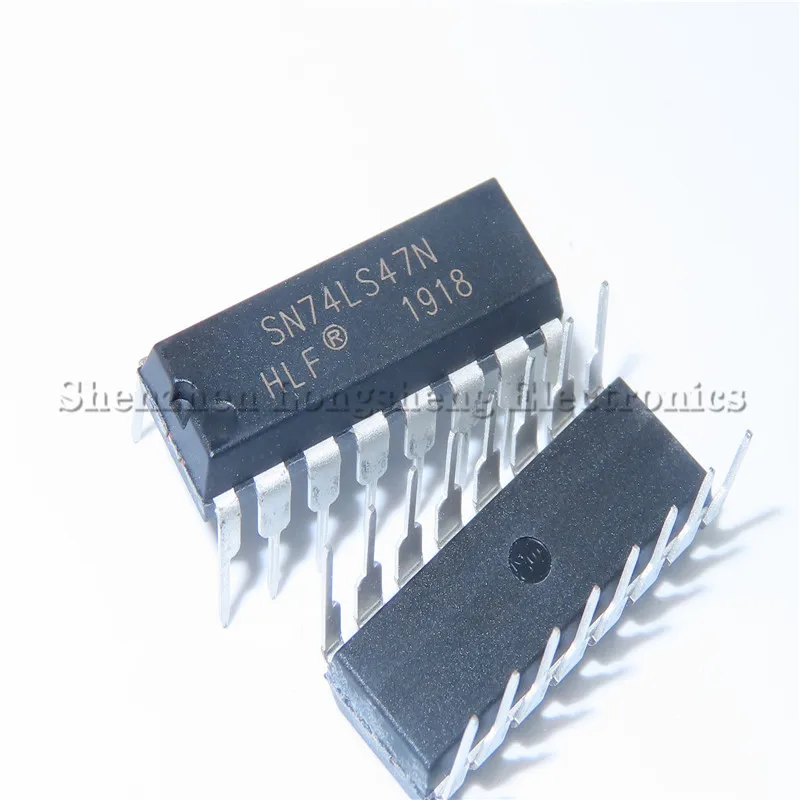 10PCS/LOT NEW SN74LS47N 74LS47 HD74LS47P DIP-16 Display driver  In Stock