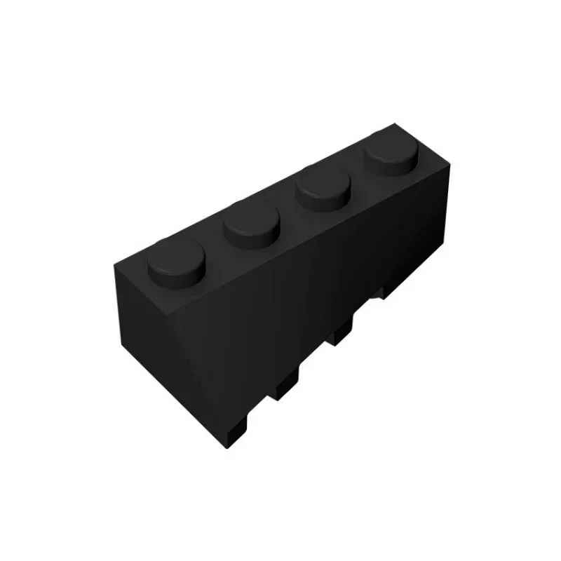 [32Pcs]【50g】 43720 Interlocking 2x4 Beveled Wedge Shape (Right), Children DIY STEM Building Blocks Toy, Gifts For MOC Creators