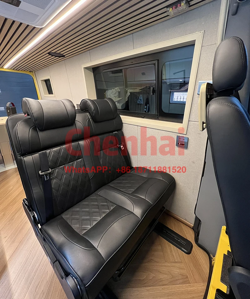 

Customized Multifunctional 1.86 Meter PU Leather Foldable RV Van Seat Bed Adventure Camper Car Seat For Modified Van Camper