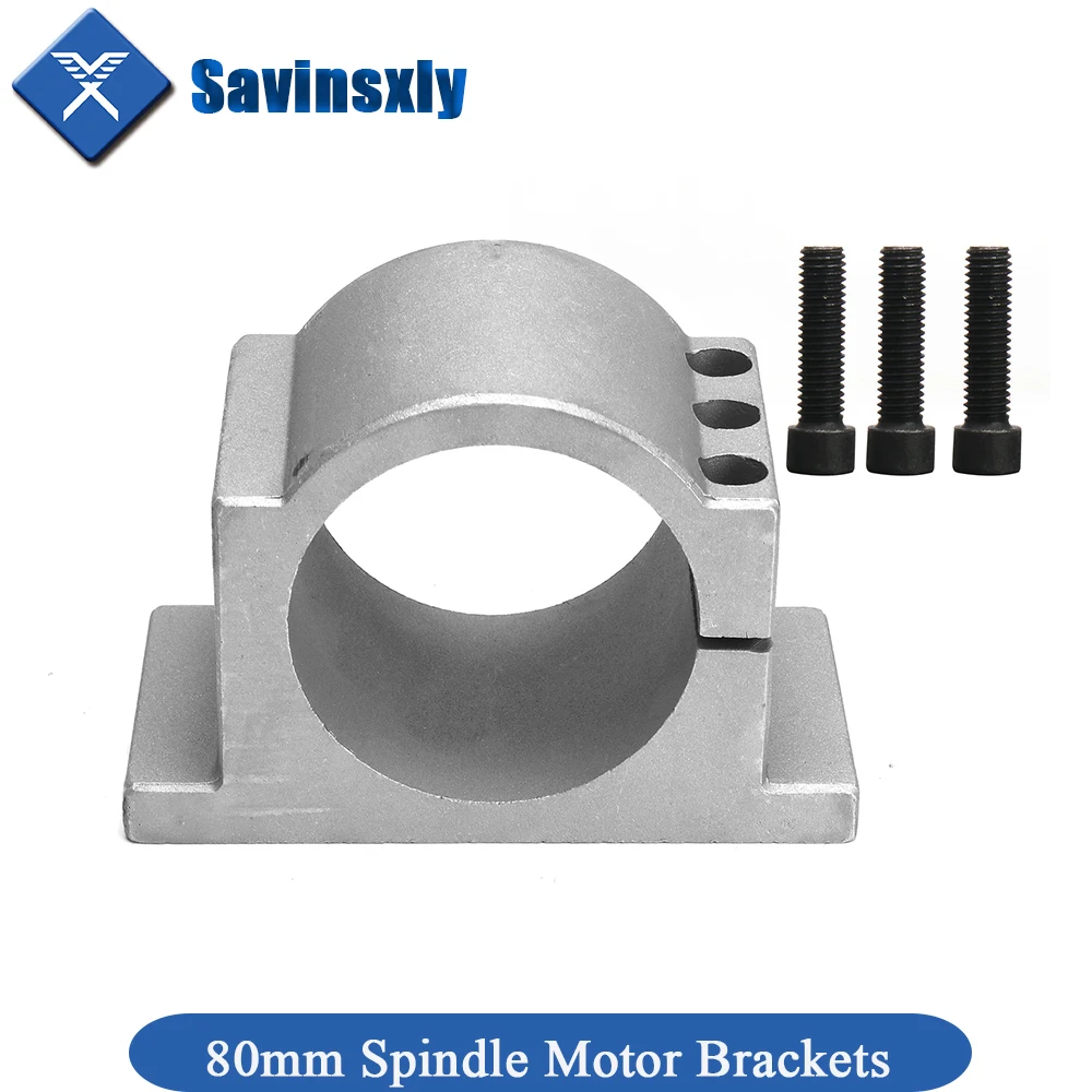 80mm Diameter Cast Aluminium spindle bracket clamp for CNC Engraving milling machine / fixture /holder