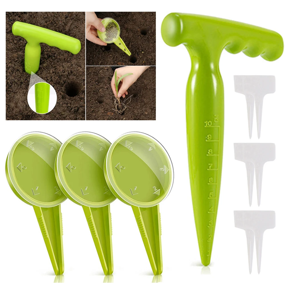 Practical Outdoor Tools Migration Accessory Garden Cultivation Plant Sow Dibber Hole Punch Durable Loosen Soil Seedlings Dibber