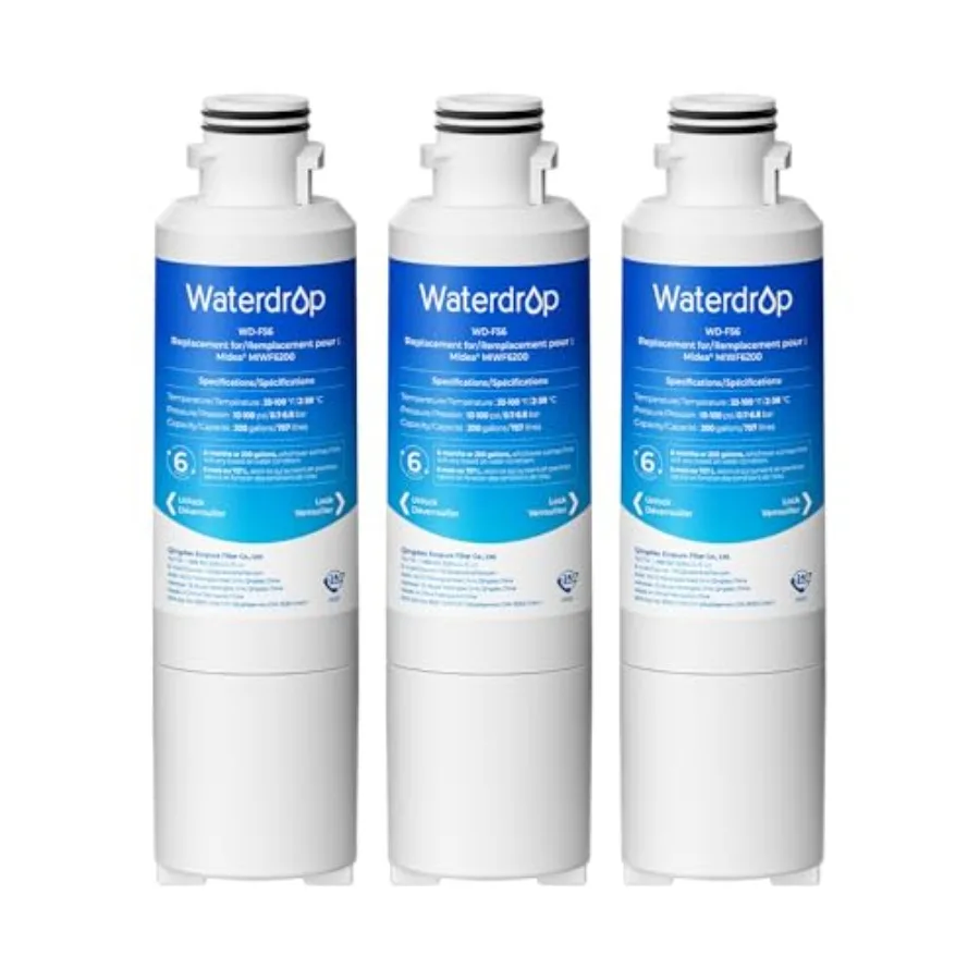 

Замена MIWF600 для Midea ® MIWF600 Twist-in Sharp SJWF00 SJG54FS Zline ® MIWFT00 Midea ® Фильтр для воды для холодильников Side-by-Side