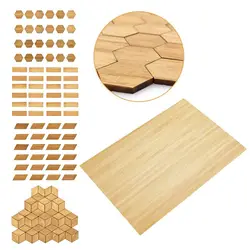 24/48PCS 1/12 Scale Dollhouse Floor Tiles Bamboo DIY Miniature Floor Board Photo Props Scene Model Wood Grain Floor Dollhouse