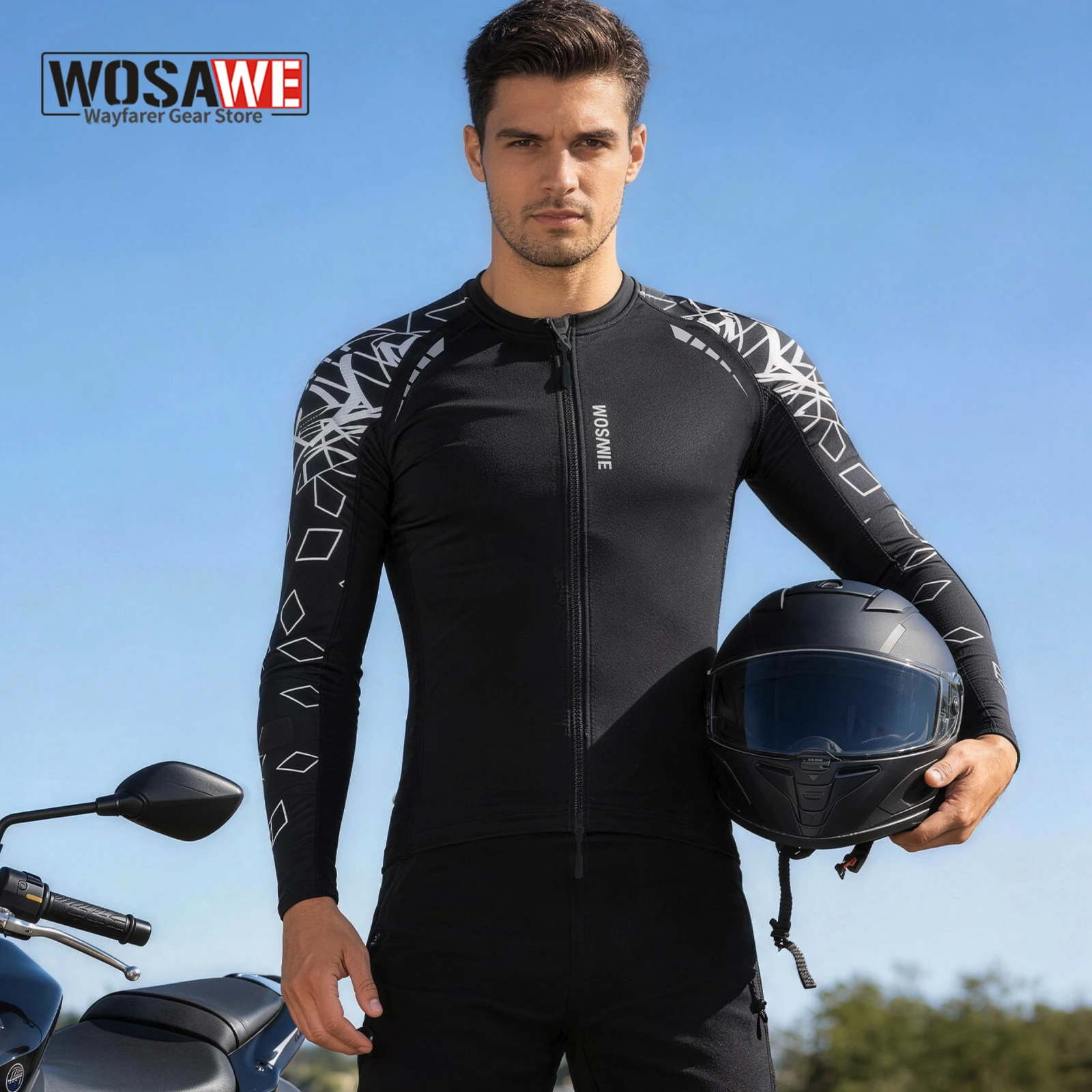 

Мужская летняя мотоциклетная куртка WOSAWE с защитой CE, дышащая, для мотокросса и езды на мотоцикле, защитное снаряжение для мотоциклистов.